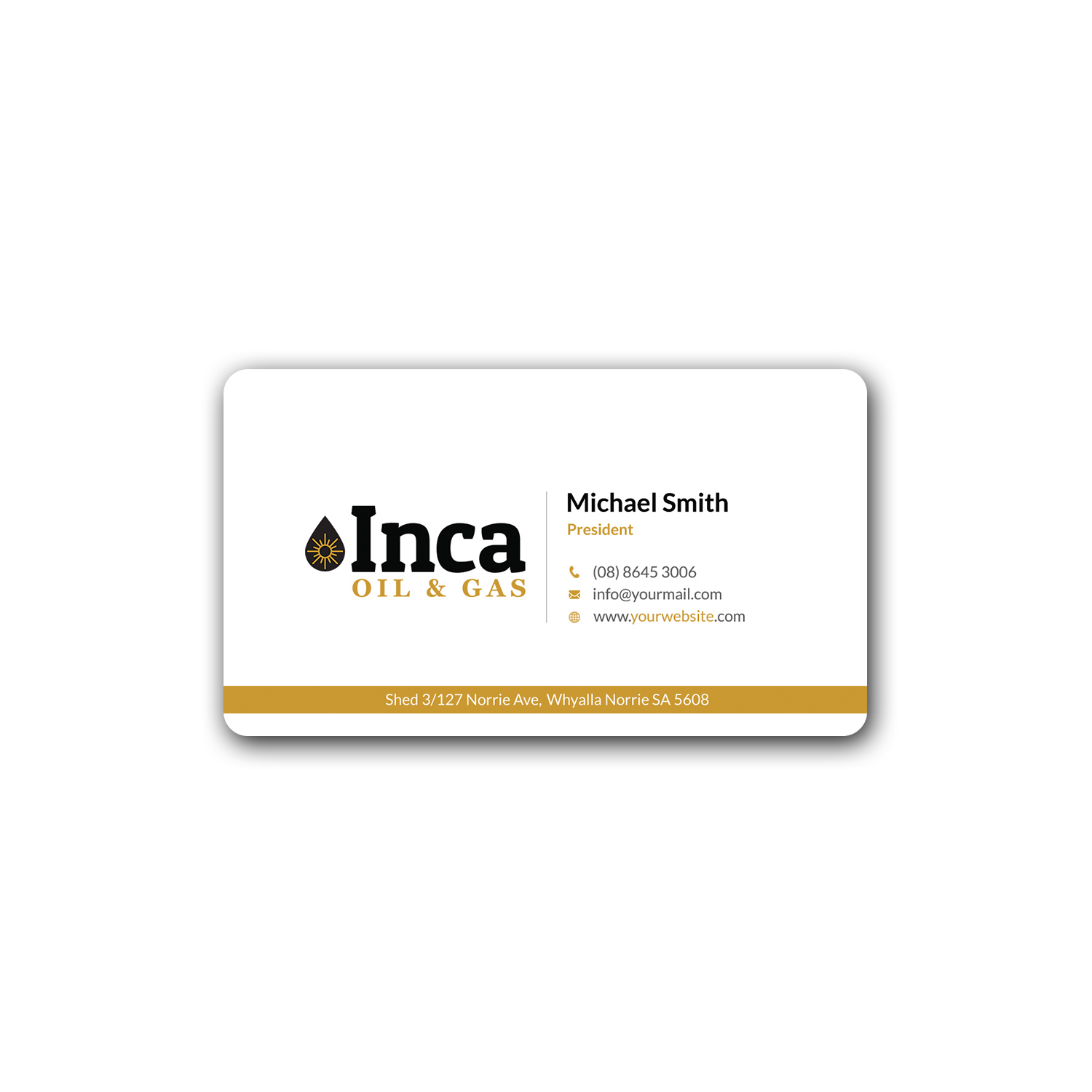 Business Card Design by Srabon55014 for Inca Oil and Gas | Design #19670255