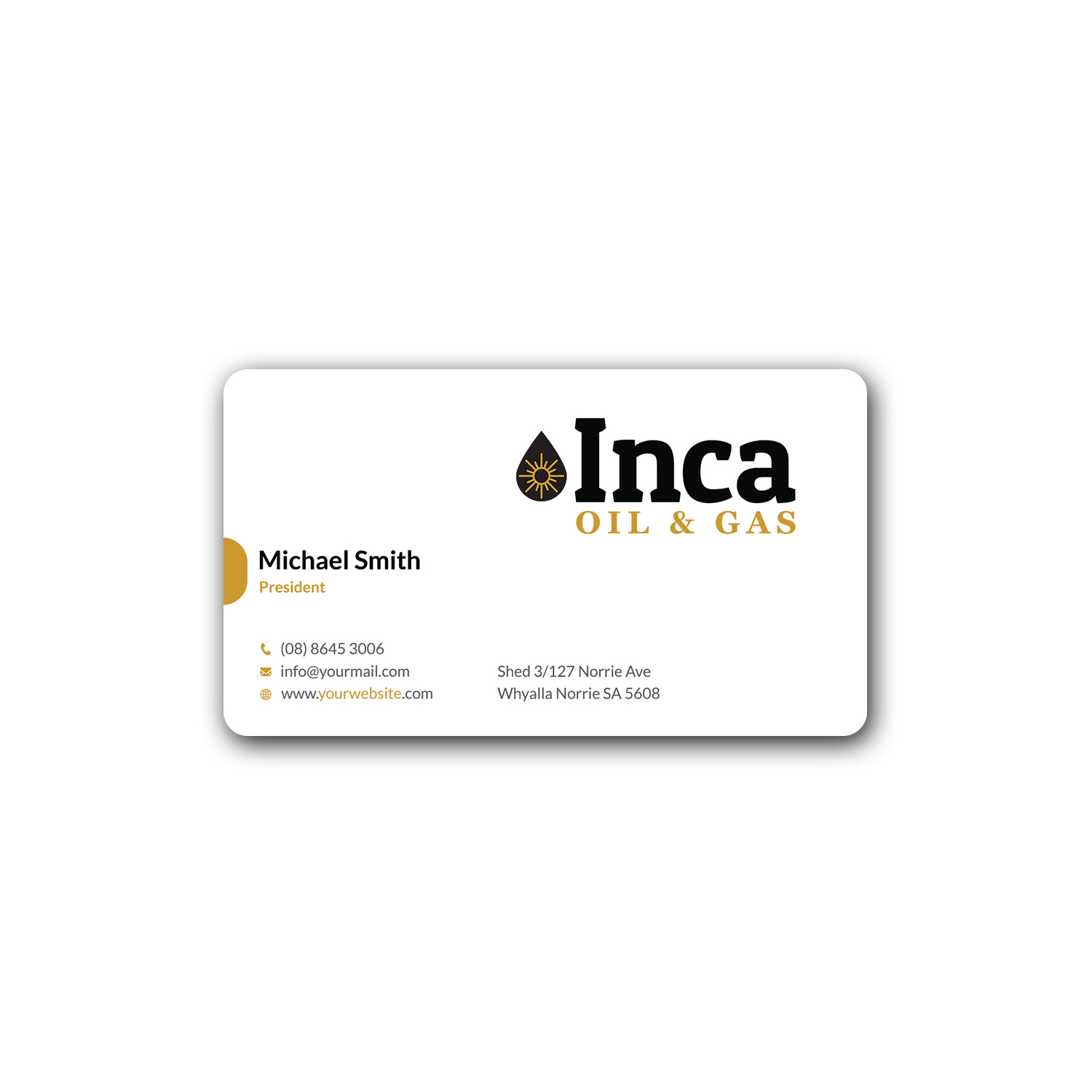 Visitenkarten-Design von Srabon55014 für Inca Oil and Gas | Design #19670330