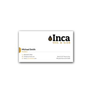 Business Card Design by Srabon55014 for Inca Oil and Gas | Design: #19670371