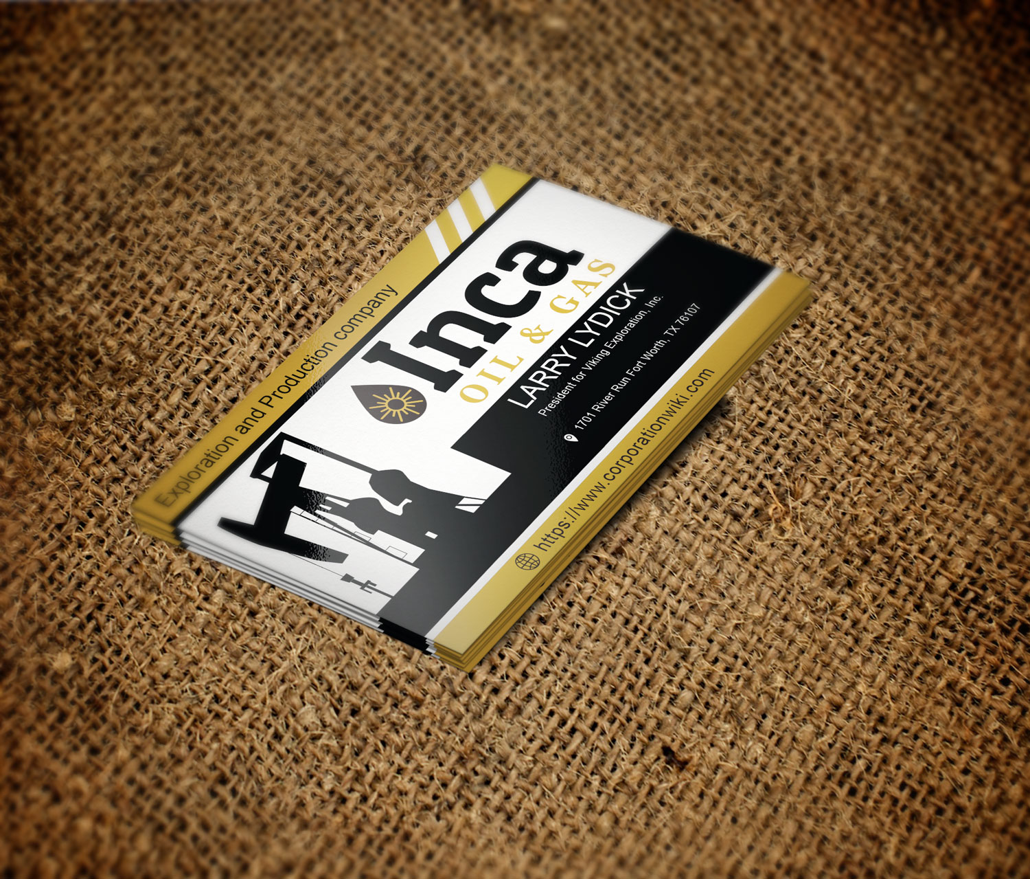 Visitenkarten-Design von Mavegz für Inca Oil and Gas | Design #19674187