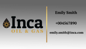 Business Card Design by N.Siljegovic for Inca Oil and Gas | Design: #19671642