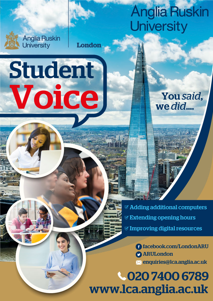 Flyer Design by Parul for Anglia Ruskin University London | Design #19723129