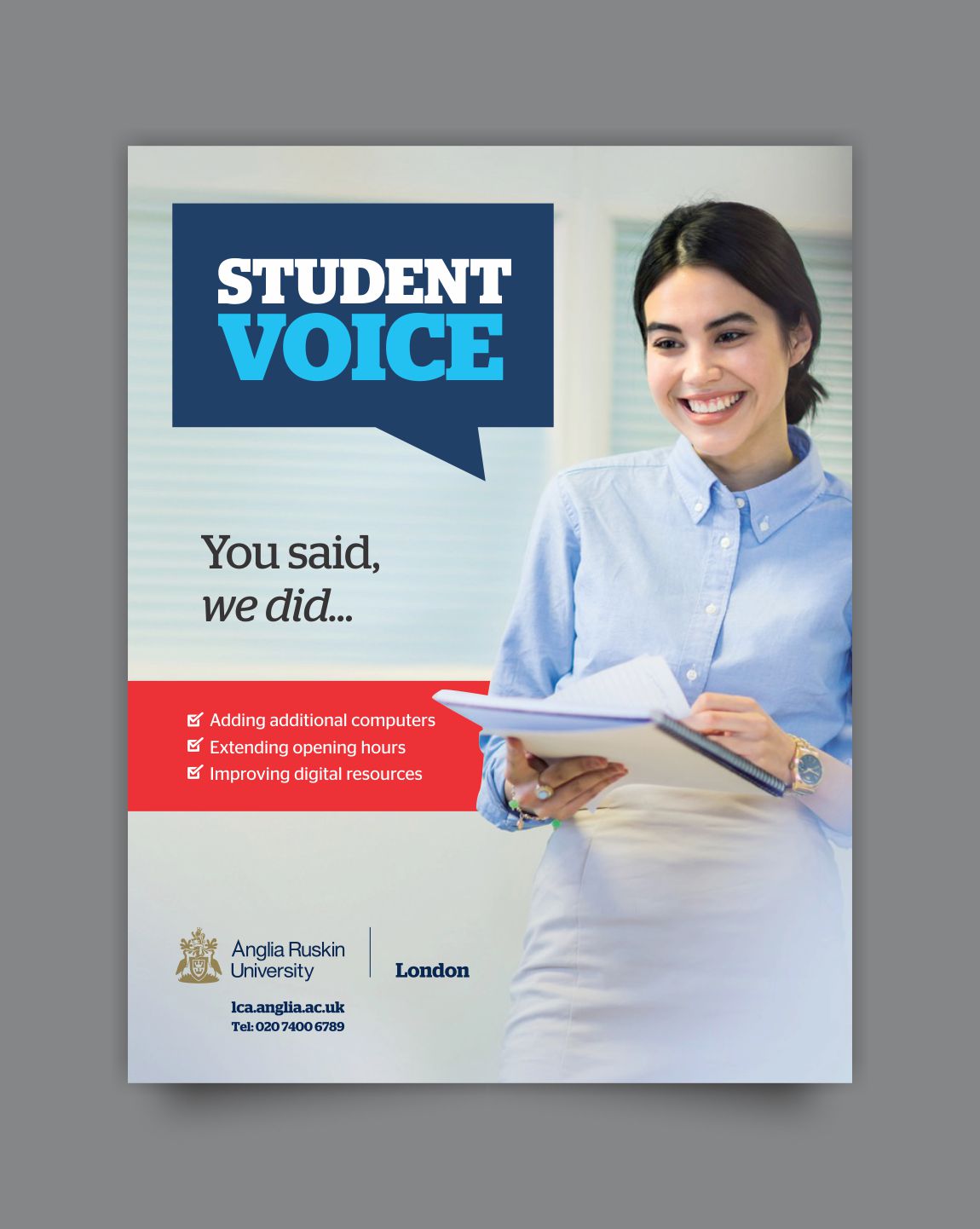 Diseño de Flyer por DesignMarket para Anglia Ruskin University London | Diseño #19722631