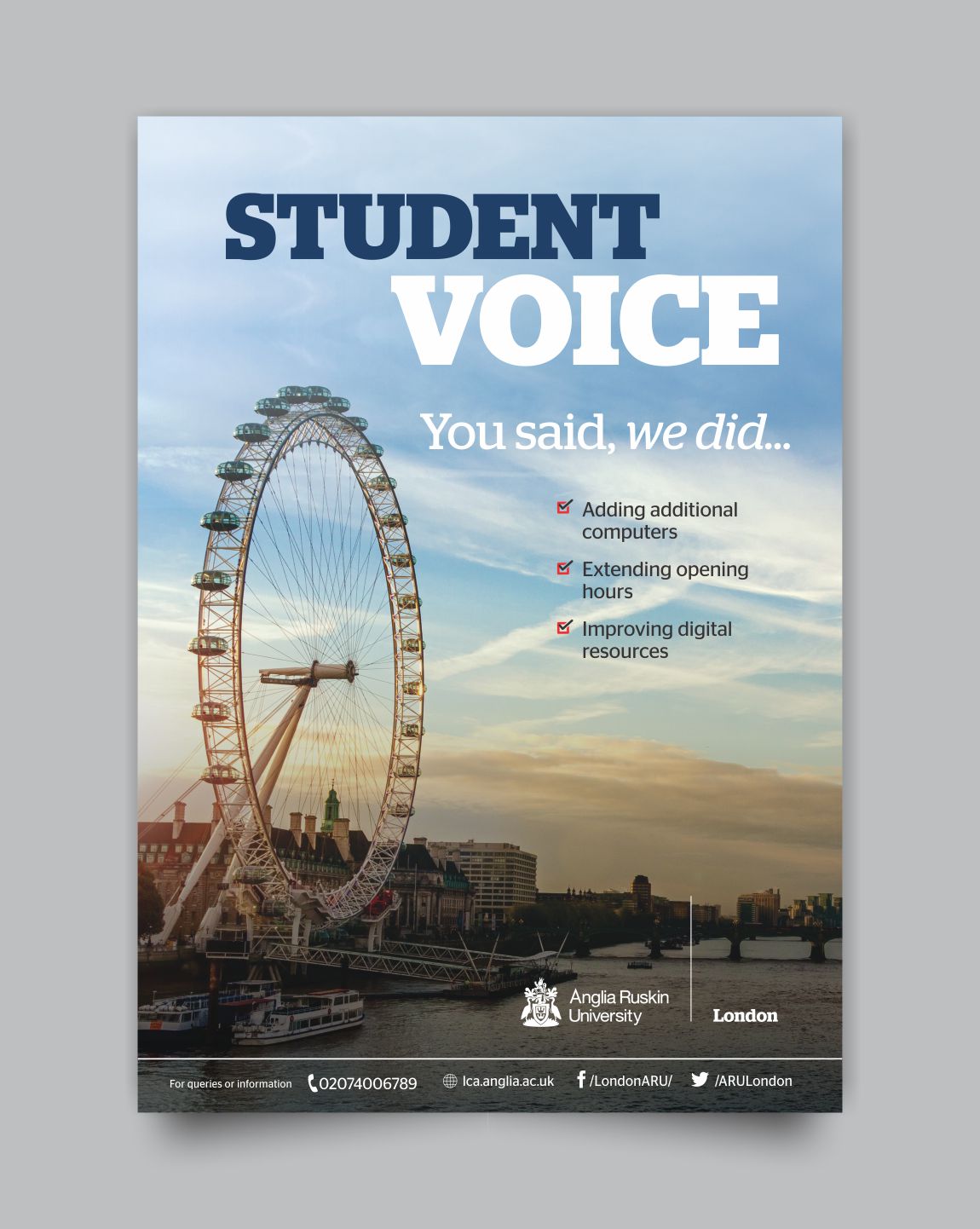 Flyer Design by DesignMarket for Anglia Ruskin University London | Design #19722894