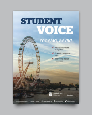 Flyer Design by DesignMarket for Anglia Ruskin University London | Design: #19722894