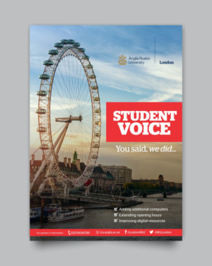 Flyer Design by DesignMarket for Anglia Ruskin University London | Design: #19722933