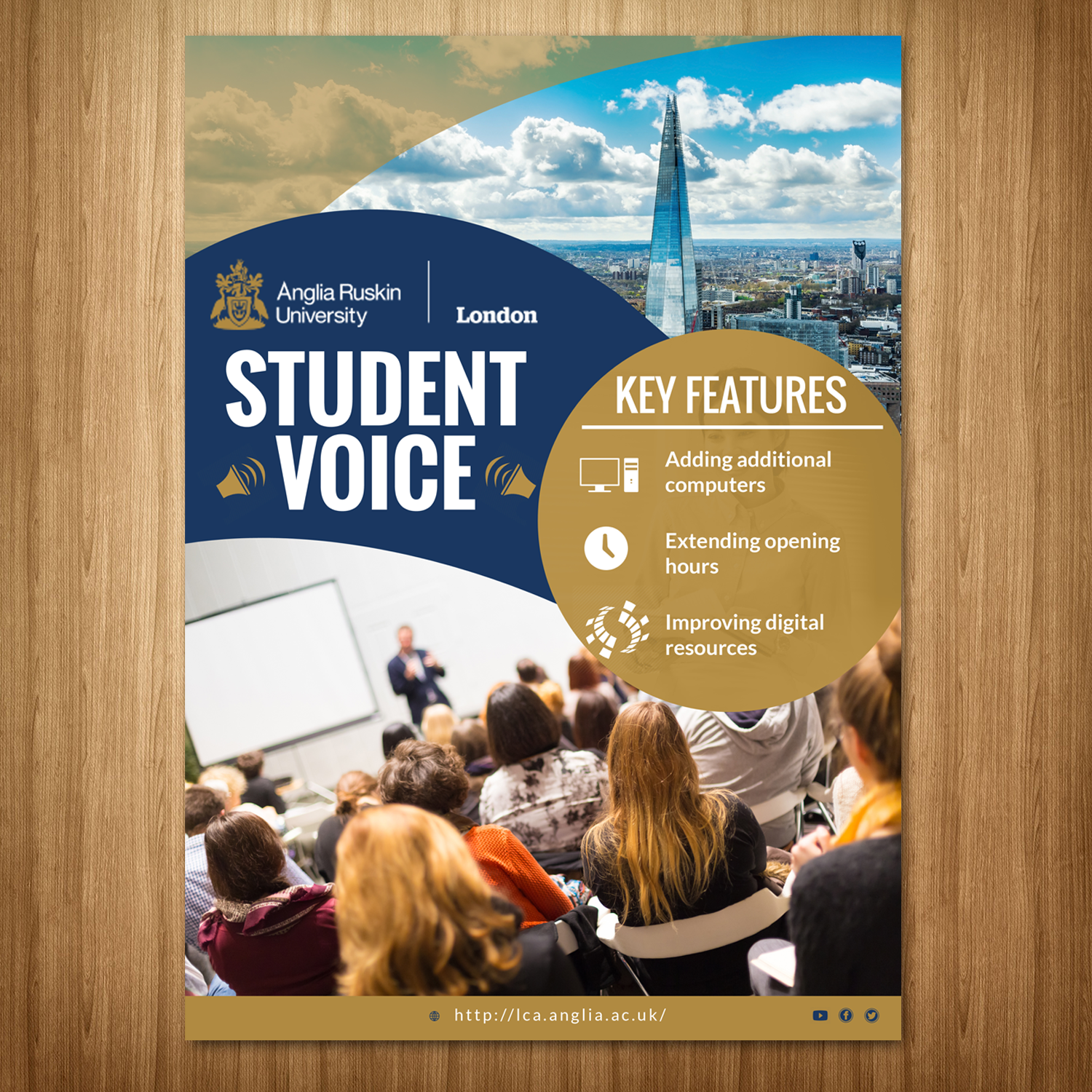 Flyer Design by Schöpfer for Anglia Ruskin University London | Design #19755003