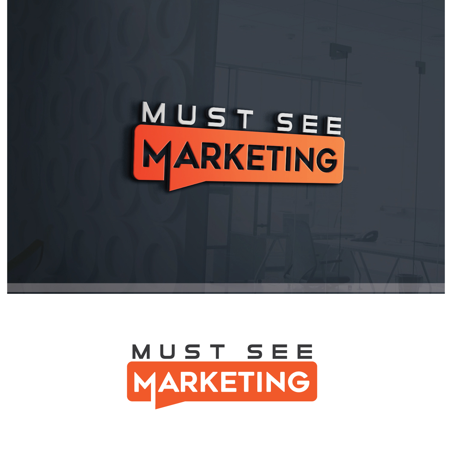 Playful Modern Marketing Logo Design For Must See Marketing By Best One Design