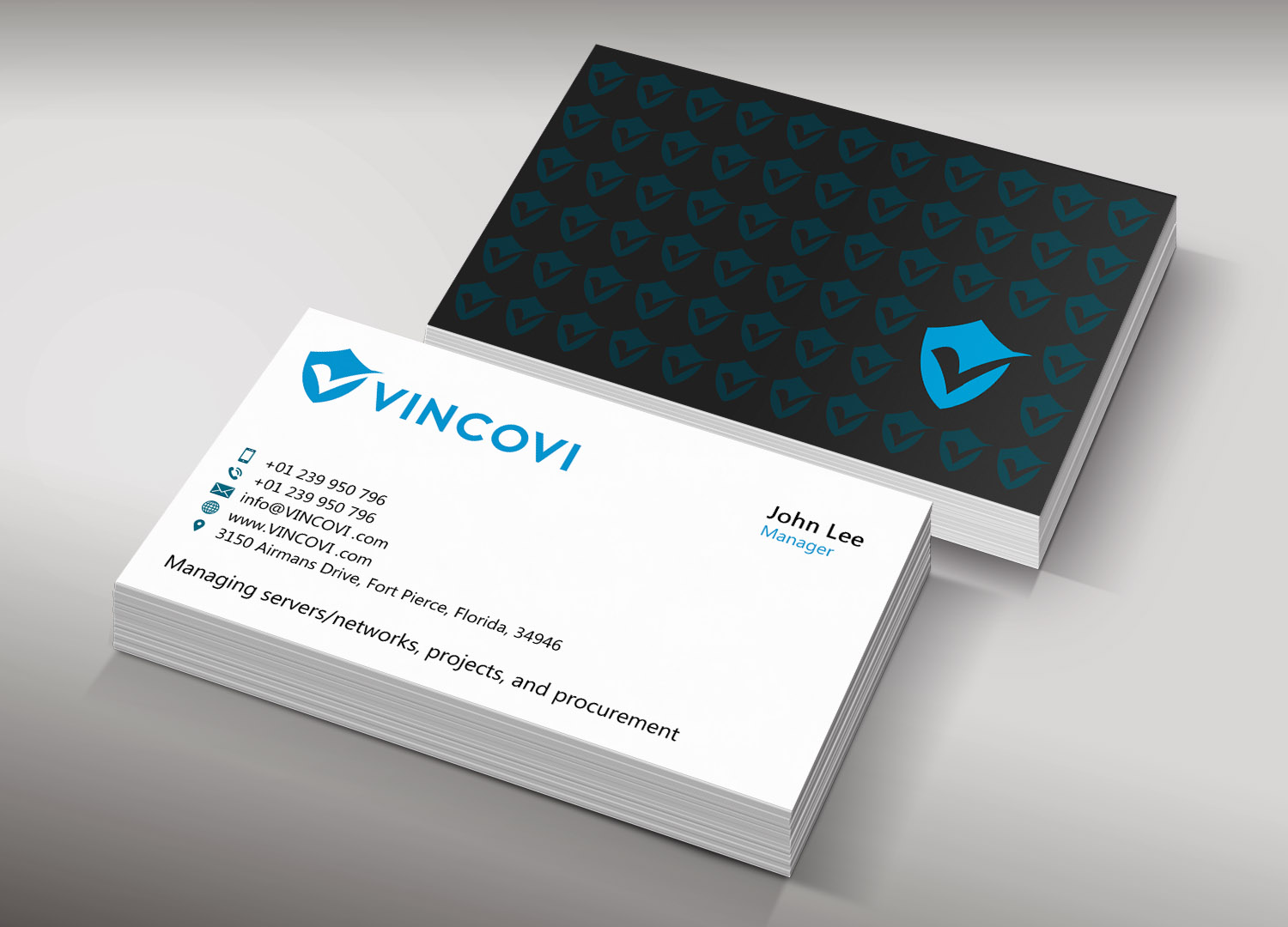 Diseño de Tarjeta de Presentación por Lanka Ama para VINCOVI Technology Solutions Inc | Diseño #19660925