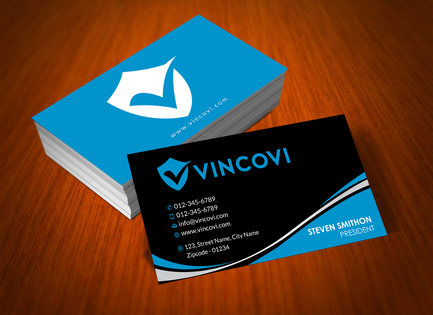 Business Card Design by Infinitive Technology for VINCOVI Technology Solutions Inc | Design #19705320