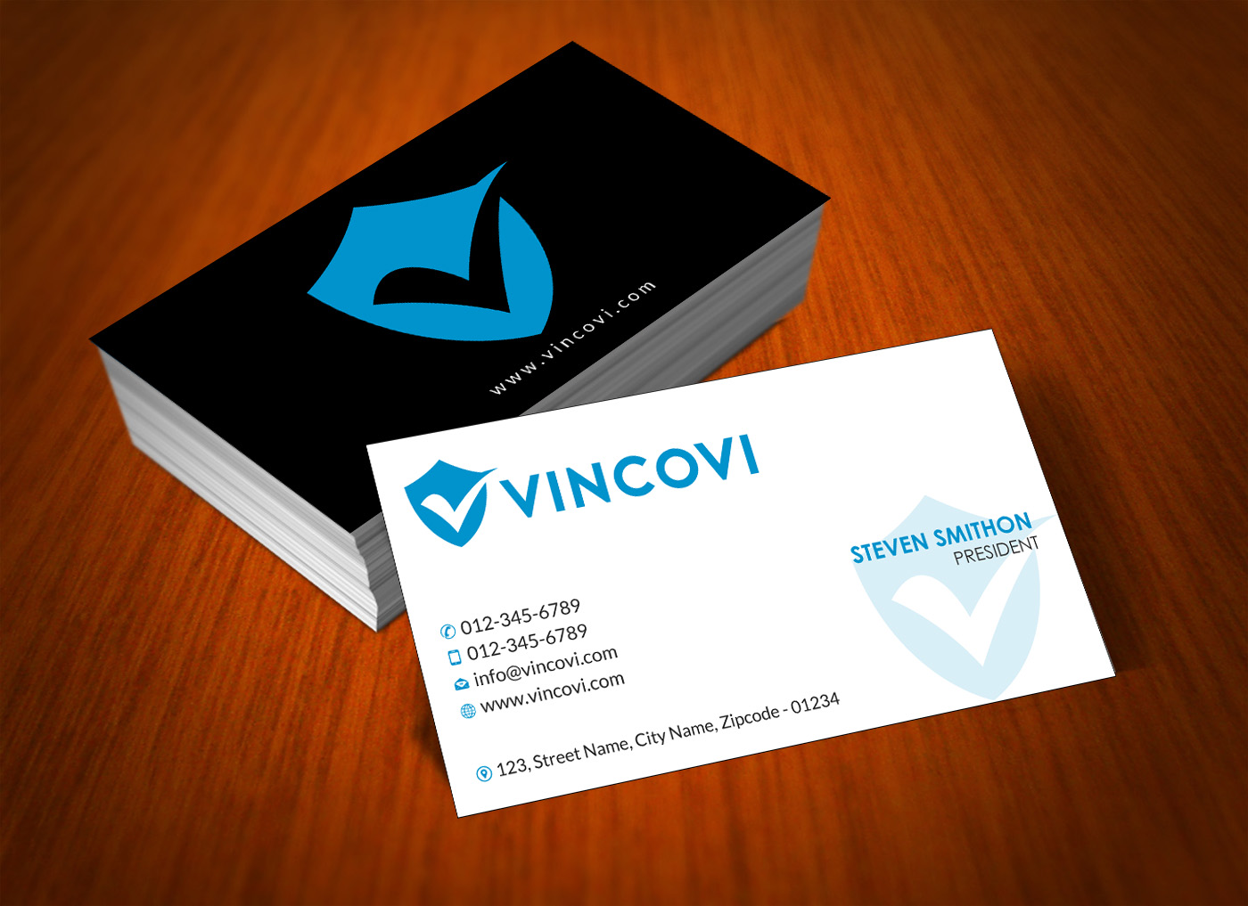Business Card Design by Infinitive Technology for VINCOVI Technology Solutions Inc | Design #19705321