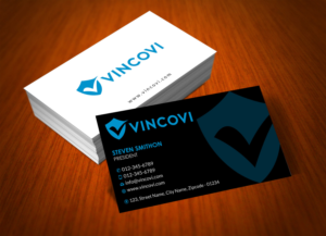 Business Card Design by Infinitive Technology for VINCOVI Technology Solutions Inc | Design: #19705326