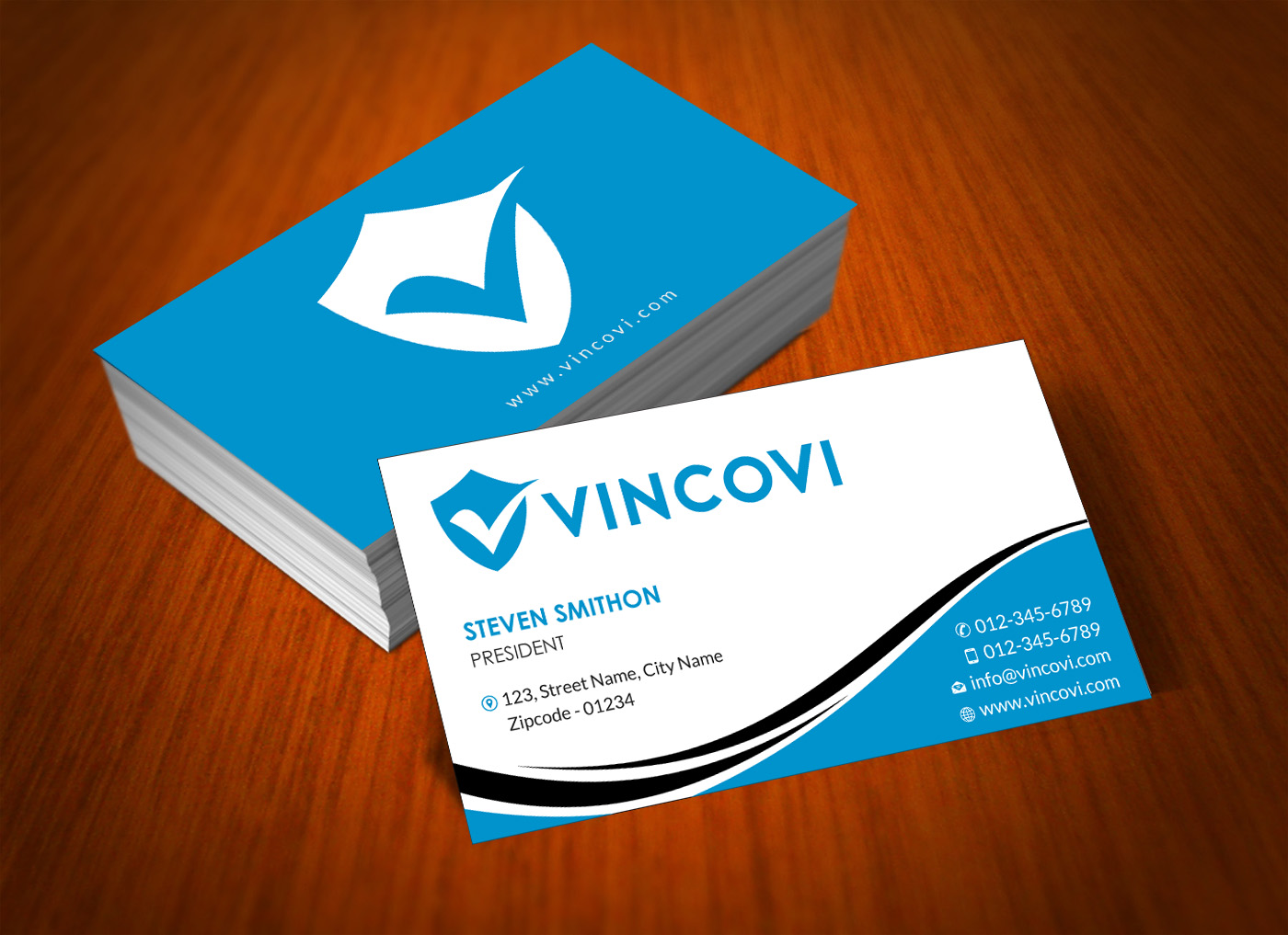 Business Card Design by Infinitive Technology for VINCOVI Technology Solutions Inc | Design #19705338