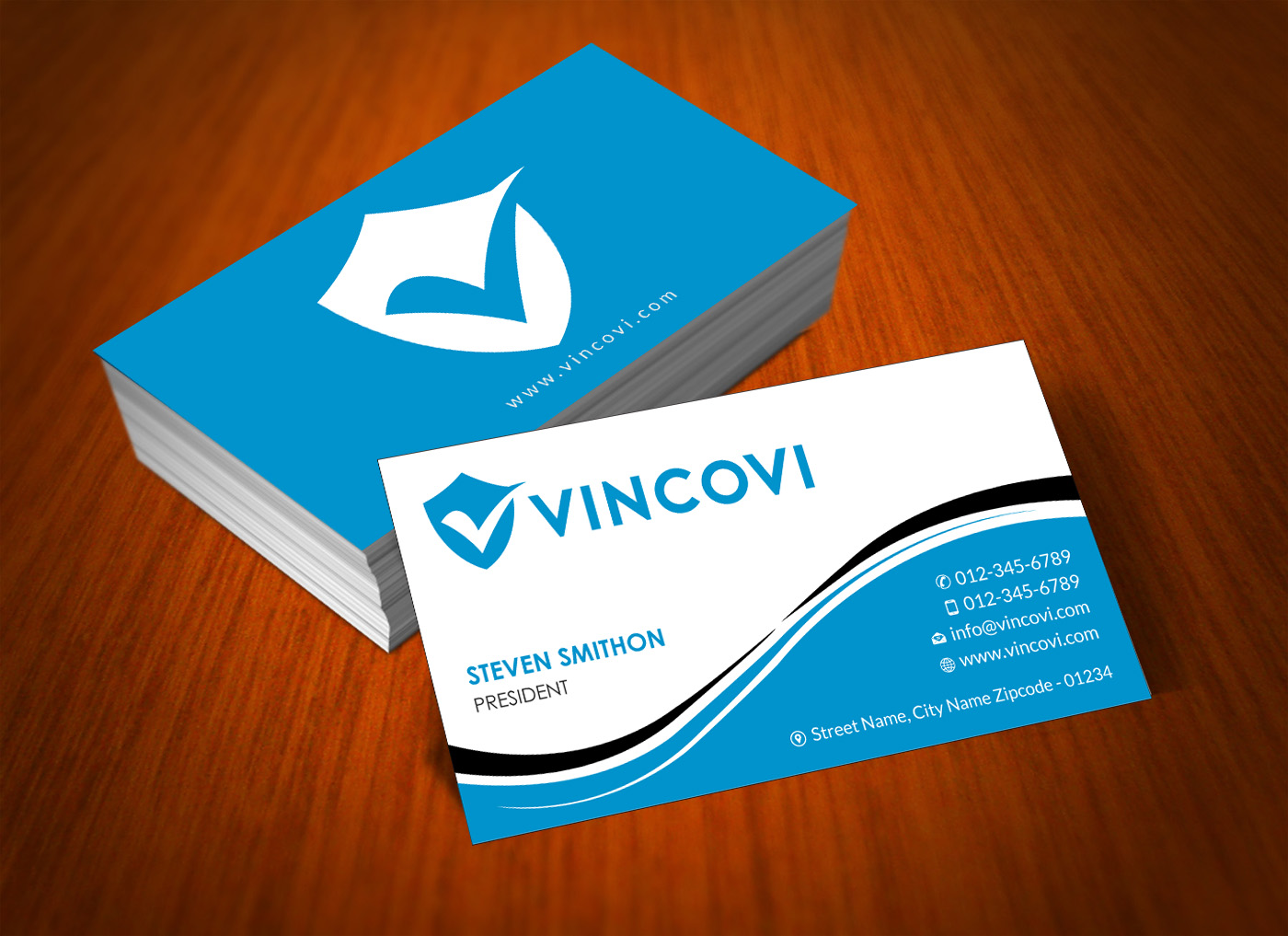 Business Card Design by Infinitive Technology for VINCOVI Technology Solutions Inc | Design #19705346