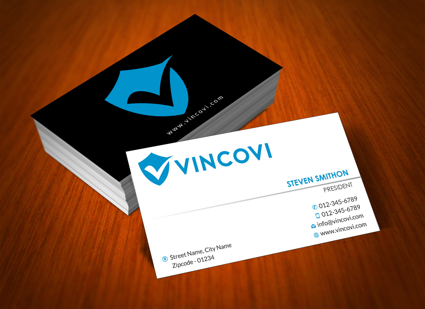 Business Card Design by Infinitive Technology for VINCOVI Technology Solutions Inc | Design #19705360