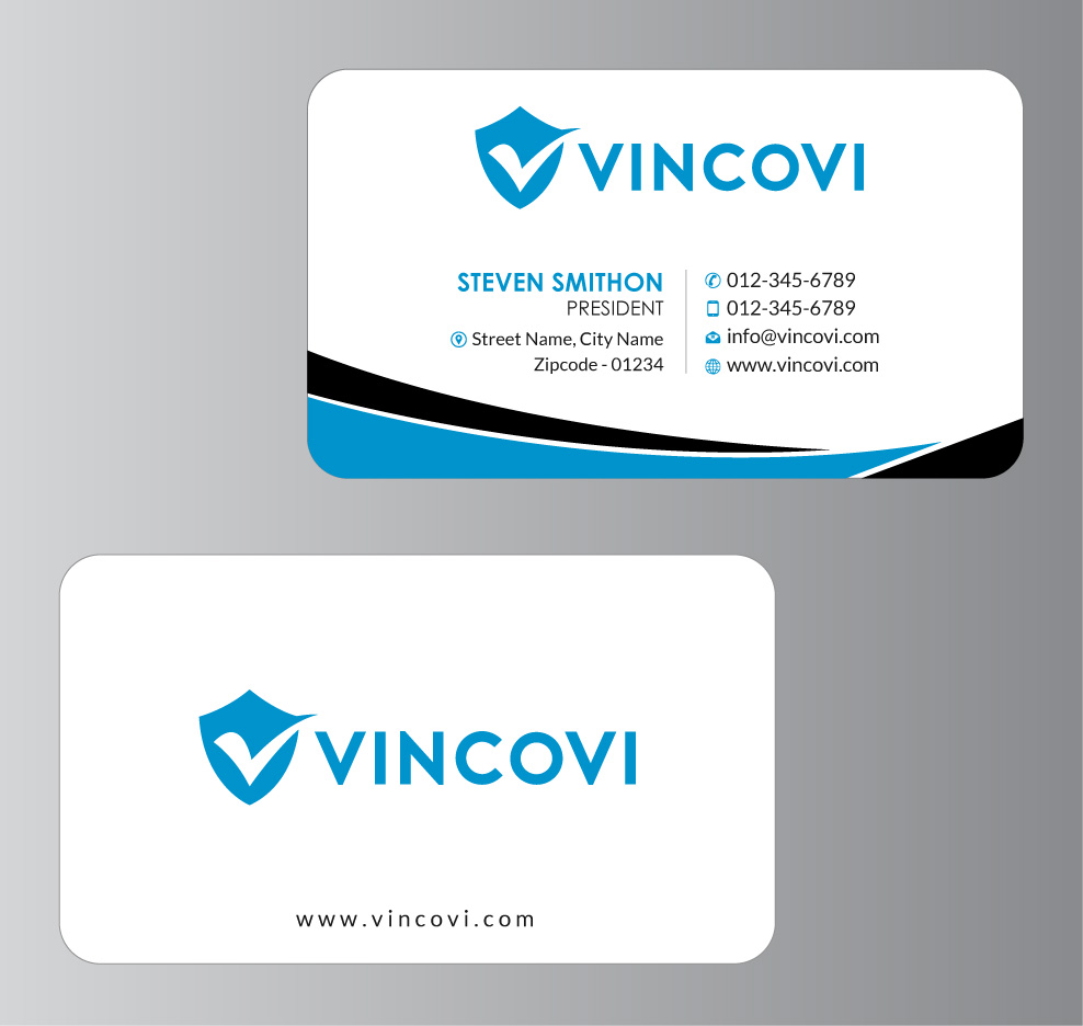 Business Card Design by Infinitive Technology for VINCOVI Technology Solutions Inc | Design #19706055