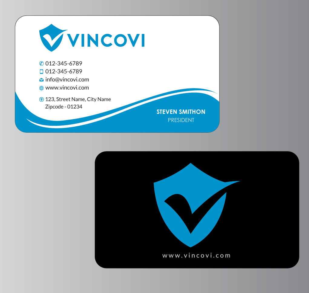 Business Card Design by Infinitive Technology for VINCOVI Technology Solutions Inc | Design #19706061