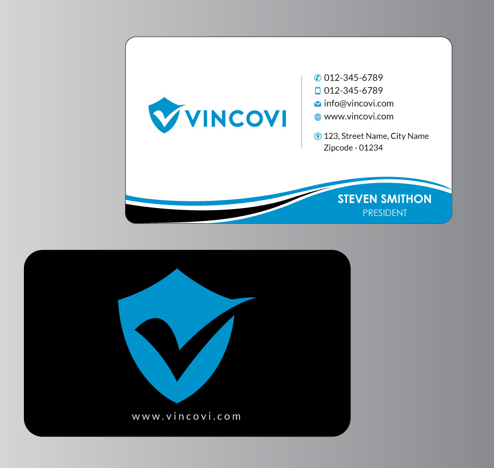 Business Card Design by Infinitive Technology for VINCOVI Technology Solutions Inc | Design #19706076