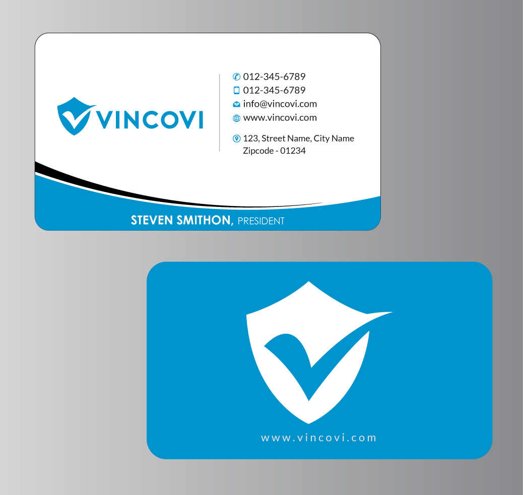 Business Card Design by Infinitive Technology for VINCOVI Technology Solutions Inc | Design #19706083