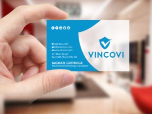 Visitenkarten-Design von Creations Box 2015 für VINCOVI Technology Solutions Inc | Design: #19716326