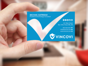 Visitenkarten-Design von Creations Box 2015 für VINCOVI Technology Solutions Inc | Design: #19716327