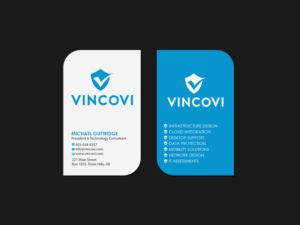 Visitenkarten-Design von Creations Box 2015 für VINCOVI Technology Solutions Inc | Design: #19716345