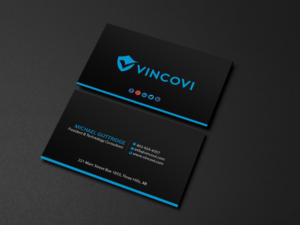 Visitenkarten-Design von Creations Box 2015 für VINCOVI Technology Solutions Inc | Design: #19716346
