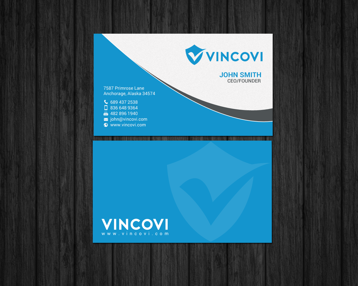 Visitenkarten-Design von chandrayaan.creative für VINCOVI Technology Solutions Inc | Design #19666722
