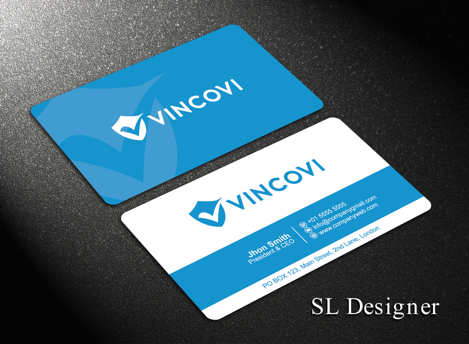 Business Card Design by SL Designer for VINCOVI Technology Solutions Inc | Design #19669046