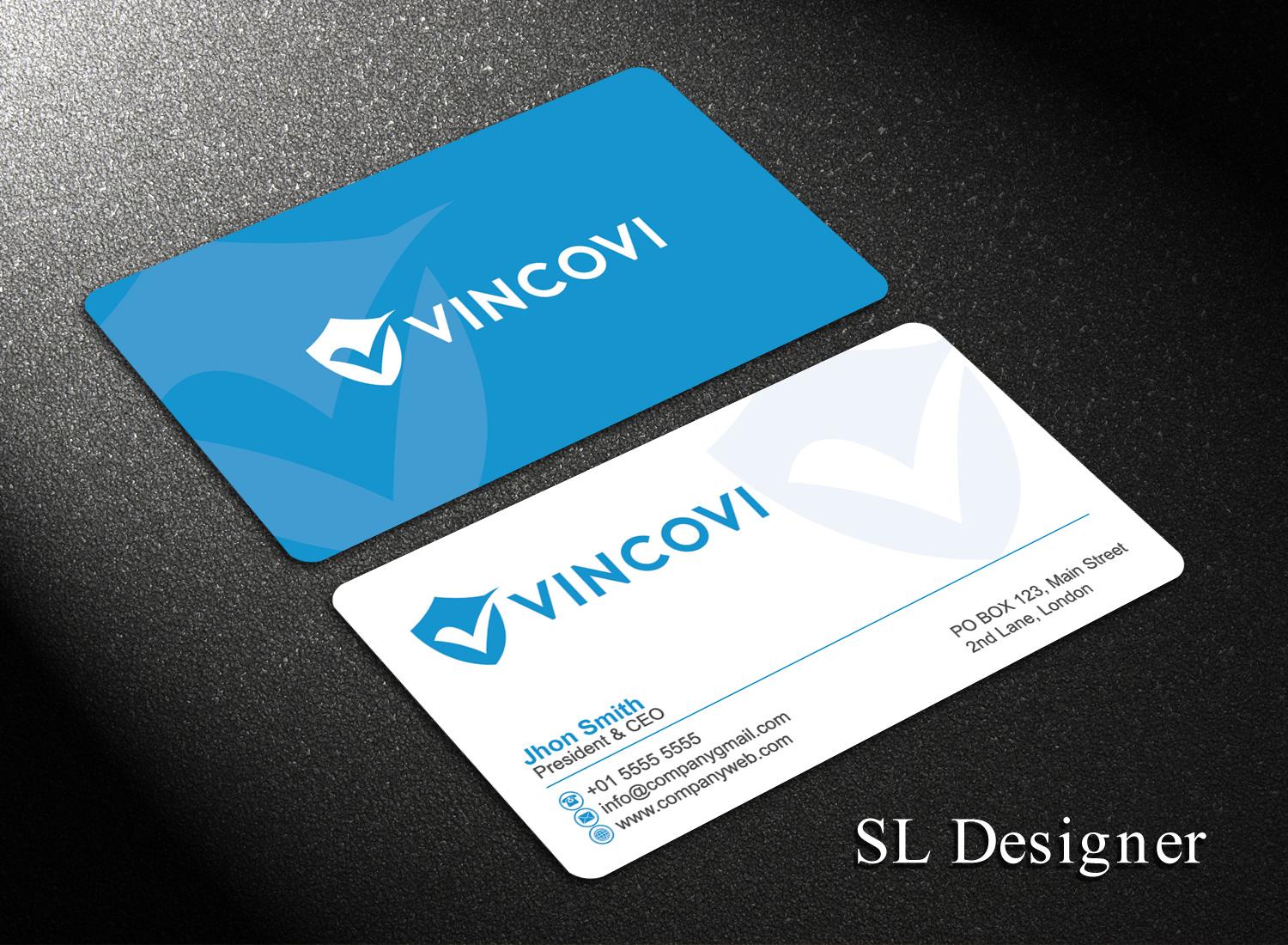 Business Card Design by SL Designer for VINCOVI Technology Solutions Inc | Design #19669053
