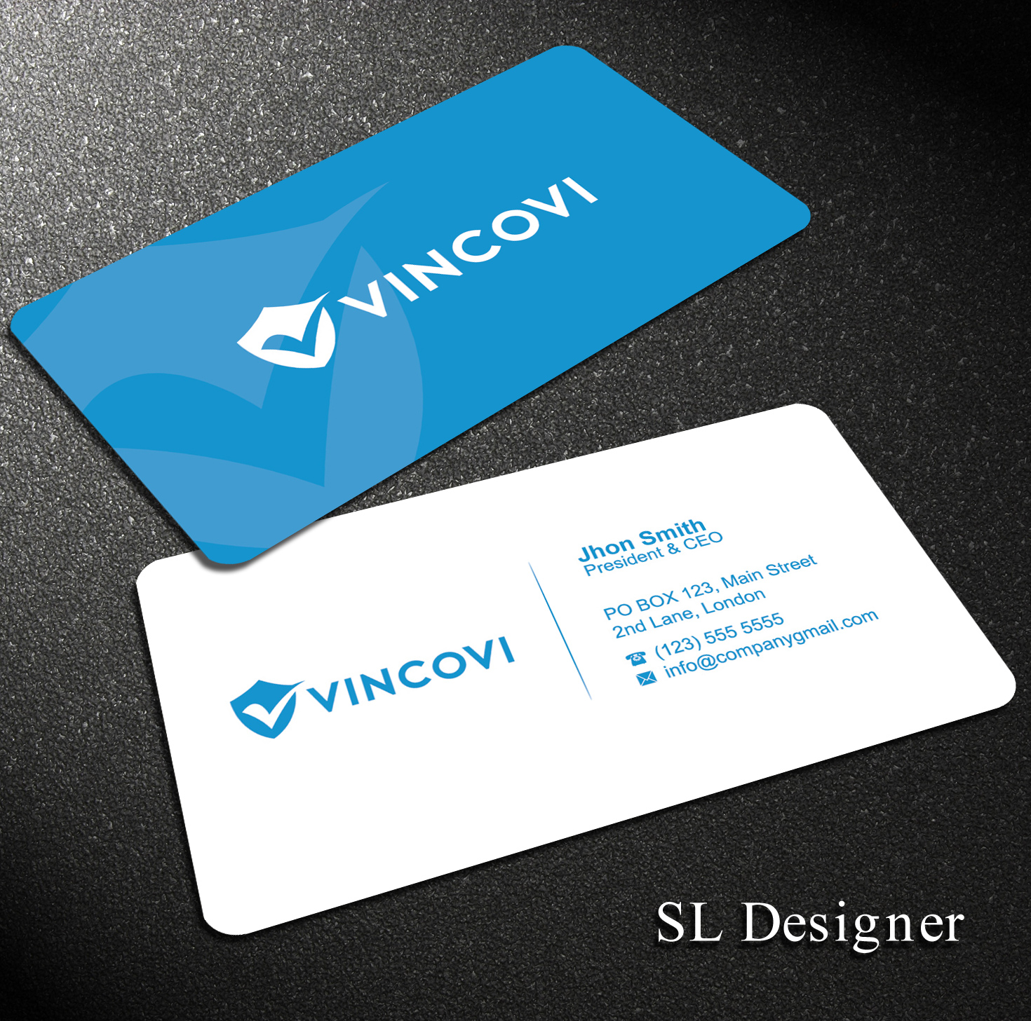 Business Card Design by SL Designer for VINCOVI Technology Solutions Inc | Design #19669055
