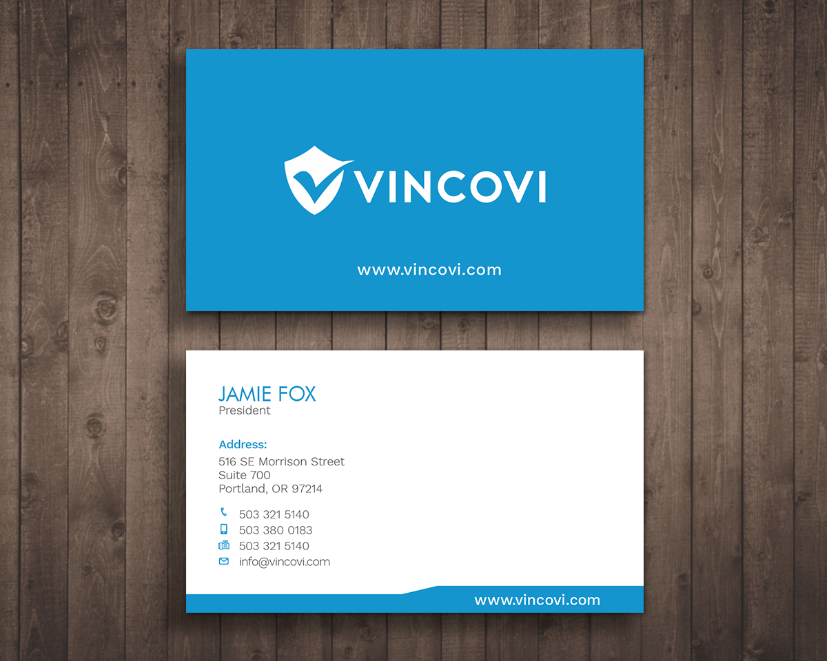 Business Card Design by Graphic Flame for VINCOVI Technology Solutions Inc | Design #19672591