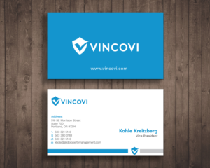 Business Card Design by Graphic Flame for VINCOVI Technology Solutions Inc | Design: #19672594