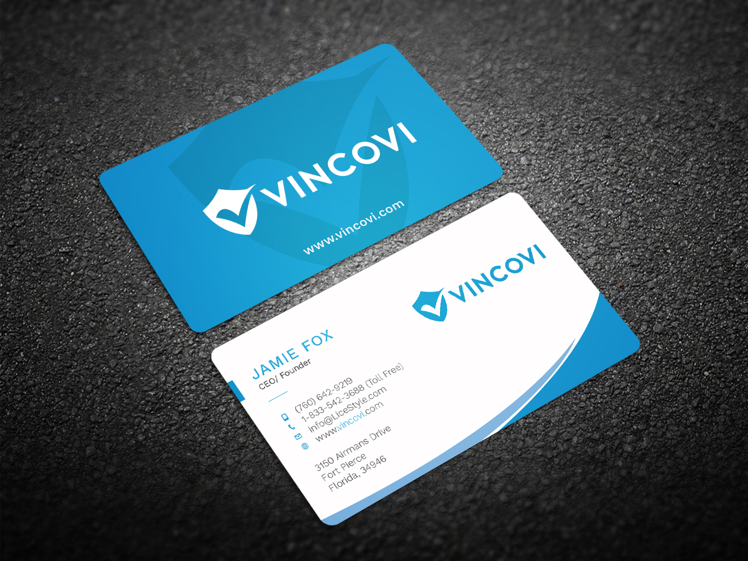 Business Card Design by Graphic Flame for VINCOVI Technology Solutions Inc | Design #19674839