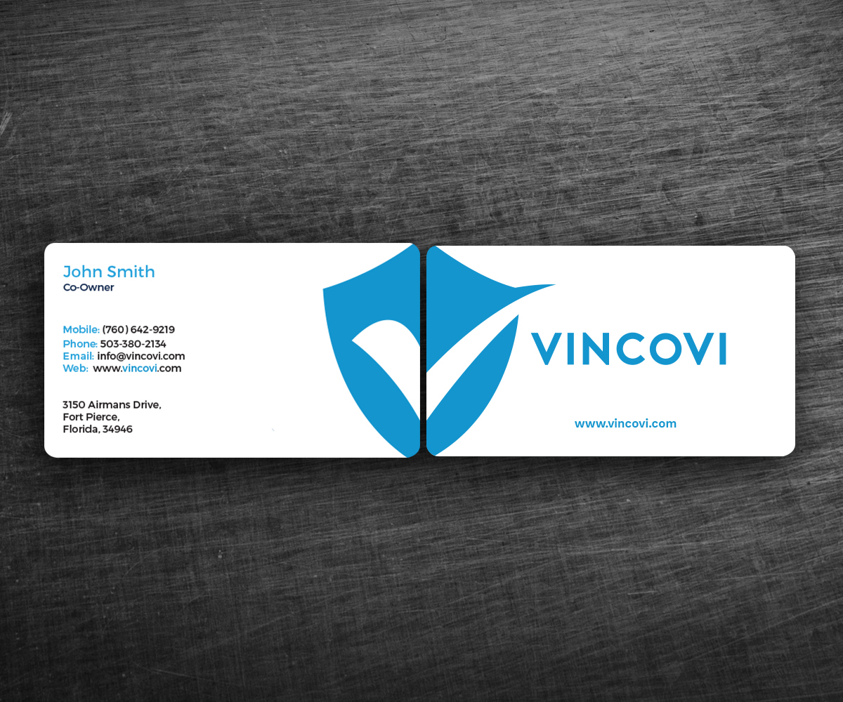 Visitenkarten-Design von Graphic Flame für VINCOVI Technology Solutions Inc | Design #19674864