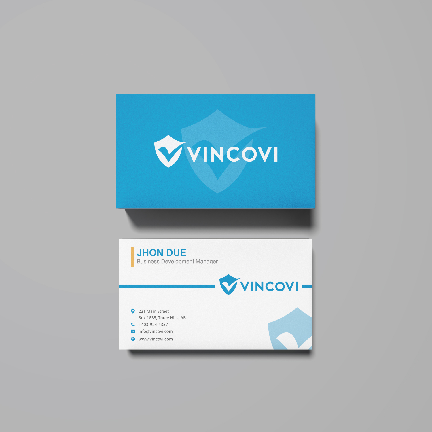 Business Card Design by Atikur 2 for VINCOVI Technology Solutions Inc | Design #19703564