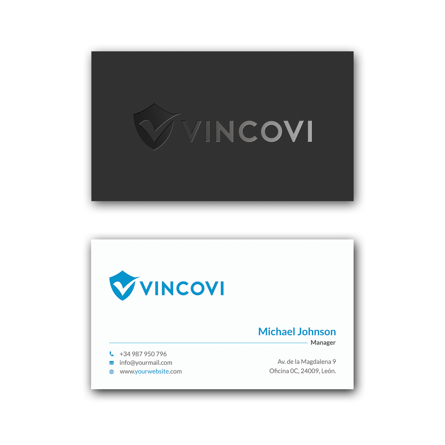 Business Card Design by Srabon55014 for VINCOVI Technology Solutions Inc | Design #19669203