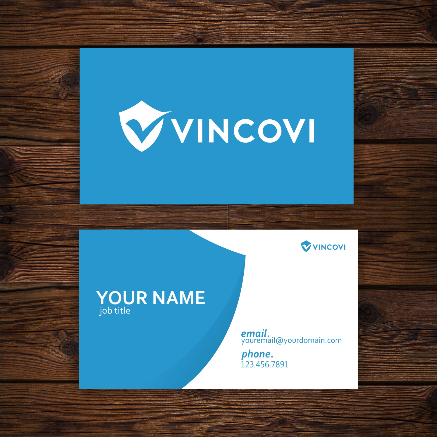 Business Card Design by Hasyim As'ari for VINCOVI Technology Solutions Inc | Design #19681304