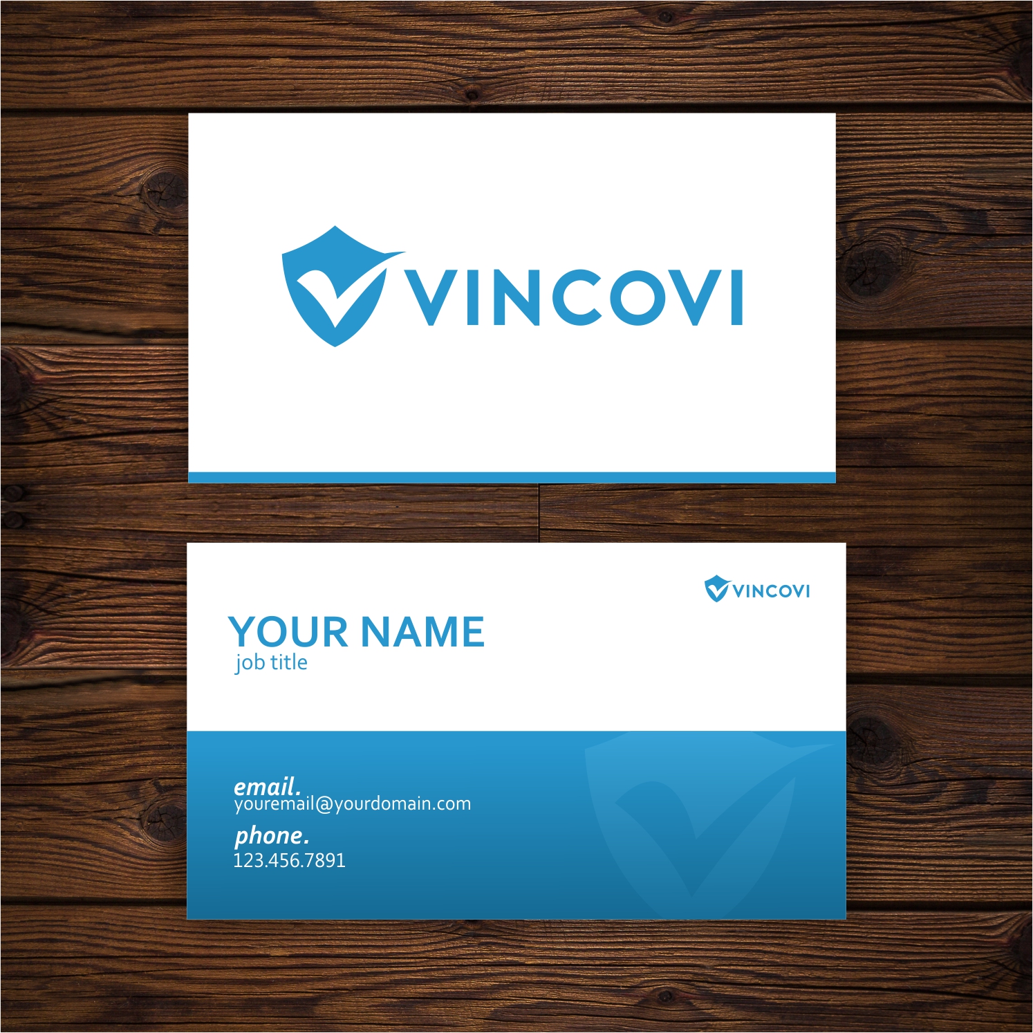 Business Card Design by Hasyim As'ari for VINCOVI Technology Solutions Inc | Design #19689461