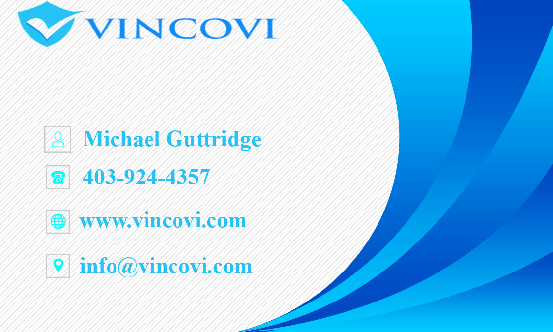 Business Card Design by shaheersjs for VINCOVI Technology Solutions Inc | Design #19668824