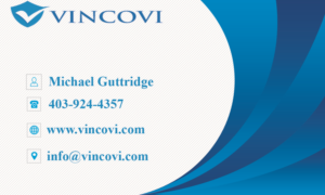 Business Card Design by shaheersjs for VINCOVI Technology Solutions Inc | Design: #19668824