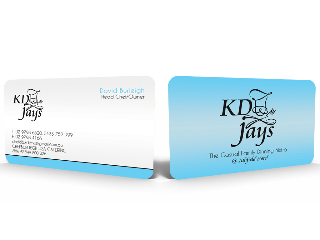 Business Card Design by Hardcore Design for KD Jays | Design #2927420