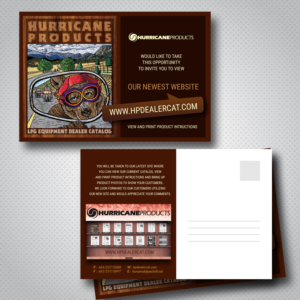 Design de Carte Postale par uk pour HURRICANE PRODUCTS | Design : #19669181