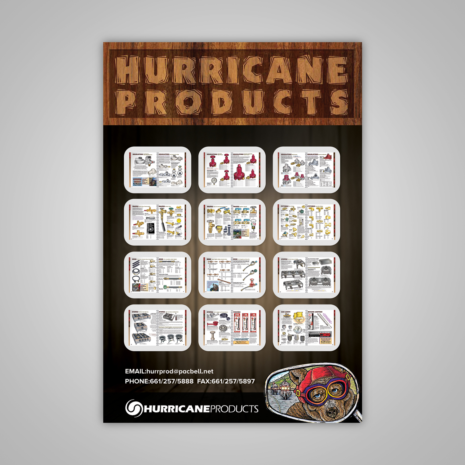 Diseño de Postal por creative.bugs para HURRICANE PRODUCTS | Diseño #19667942