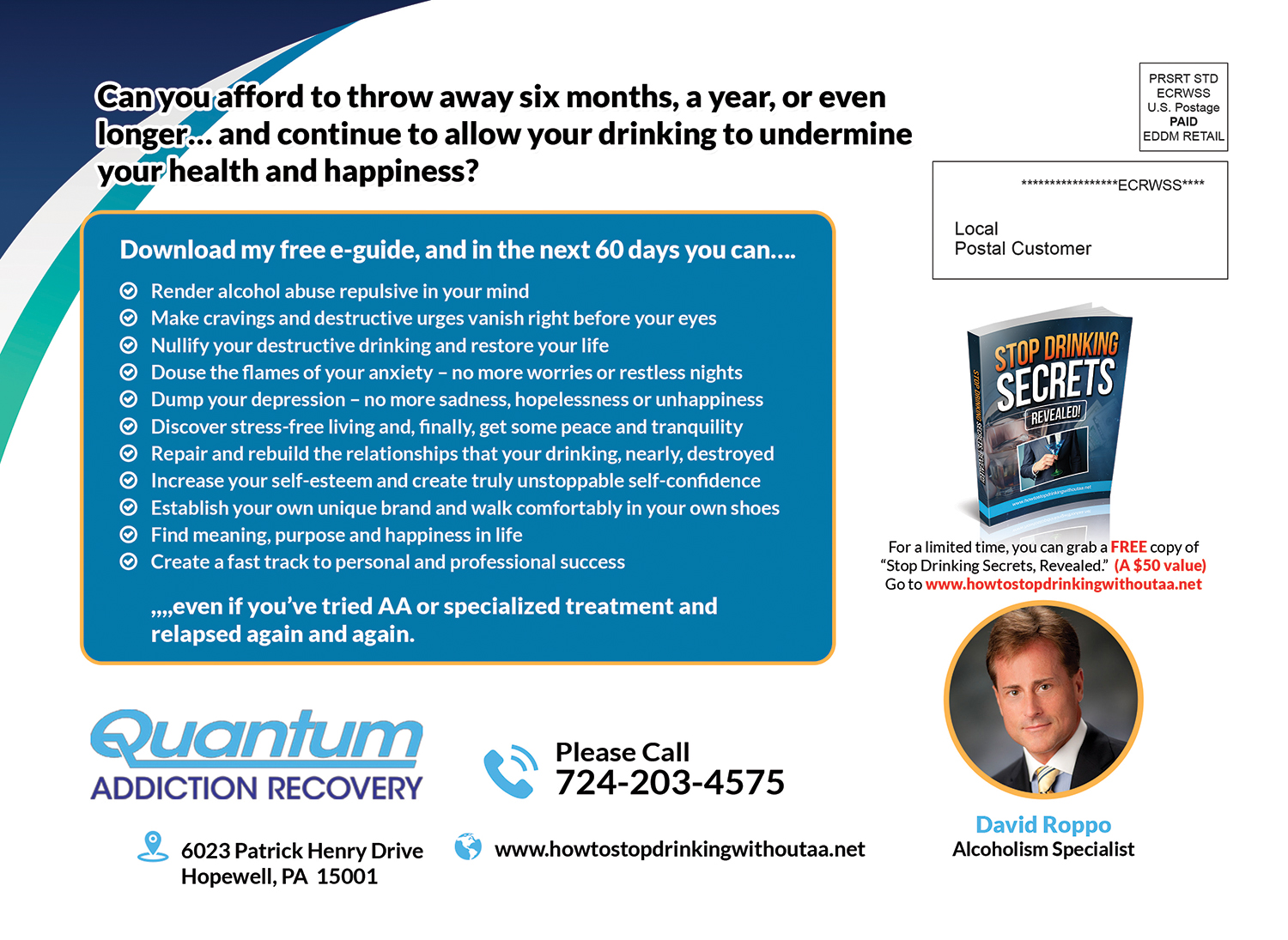 Postcard Design by VEGA-Designs for Vision Quest Life Coaching | Design #19687775