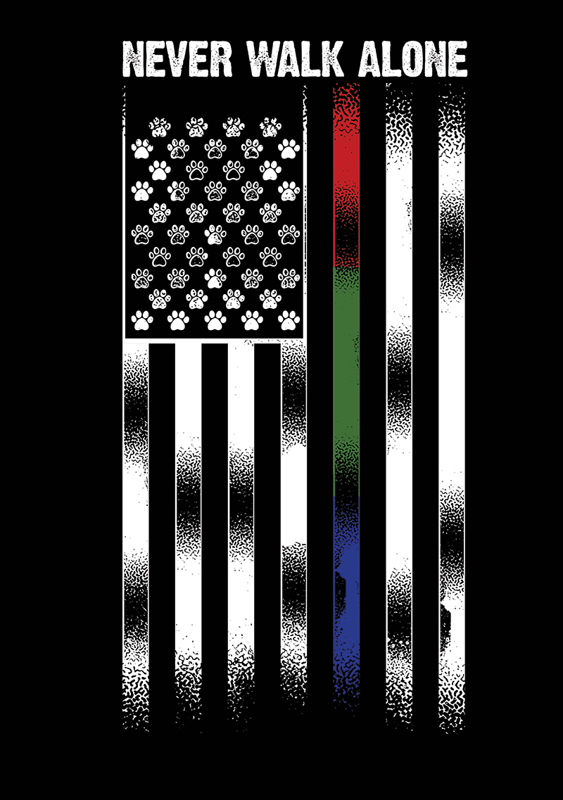 T-shirt Design by Bayu_susilo for Got Your Six Support Dogs | Design #19764137