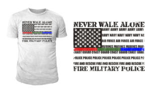 T-shirt Design by D'Mono for Got Your Six Support Dogs | Design: #19721135