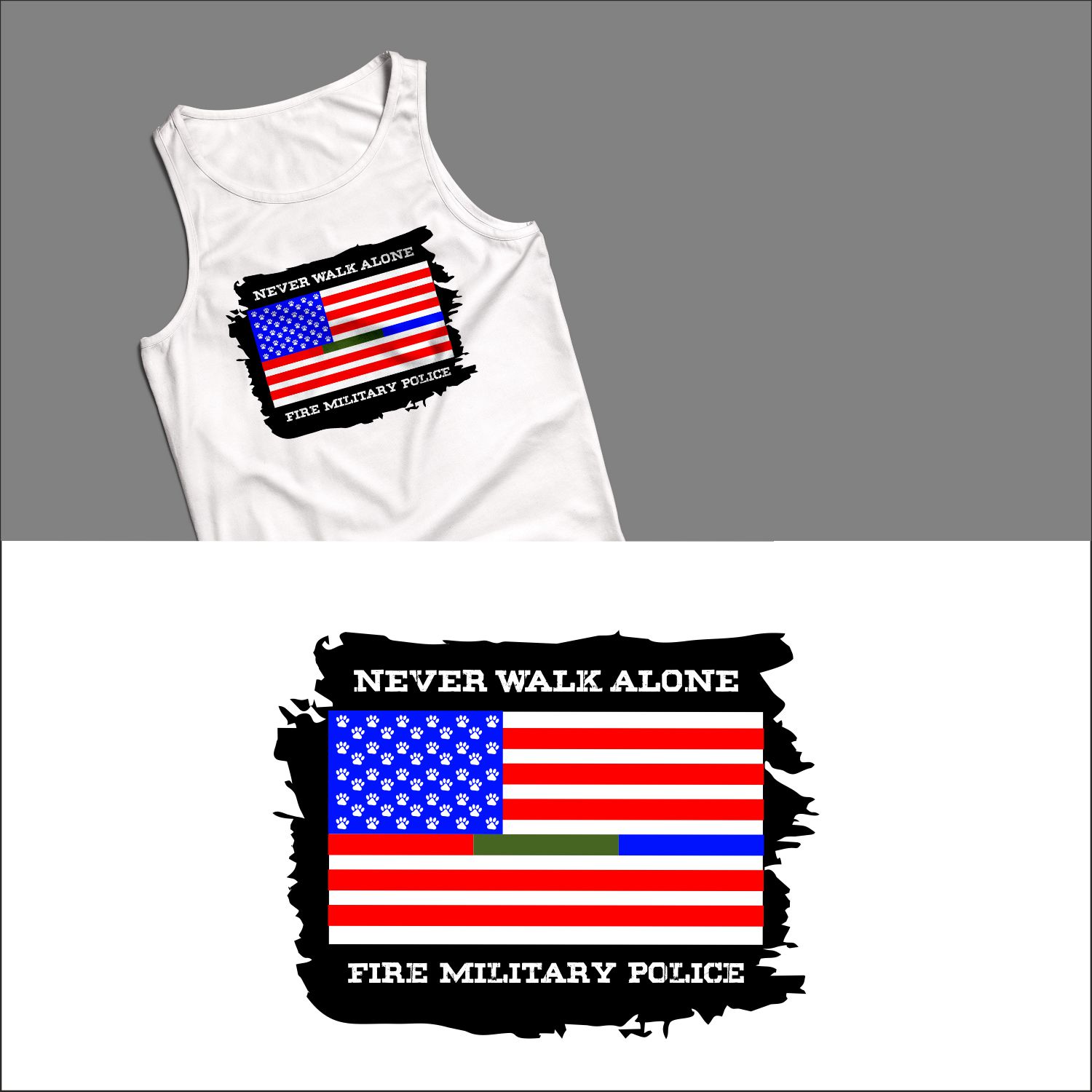 T-shirt Design by Rajiv Kumar for Got Your Six Support Dogs | Design #19700945