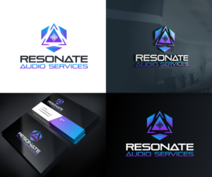 Resonate (large letters) Audio Services (smaller letters) | Logo Design by Sergio Coelho