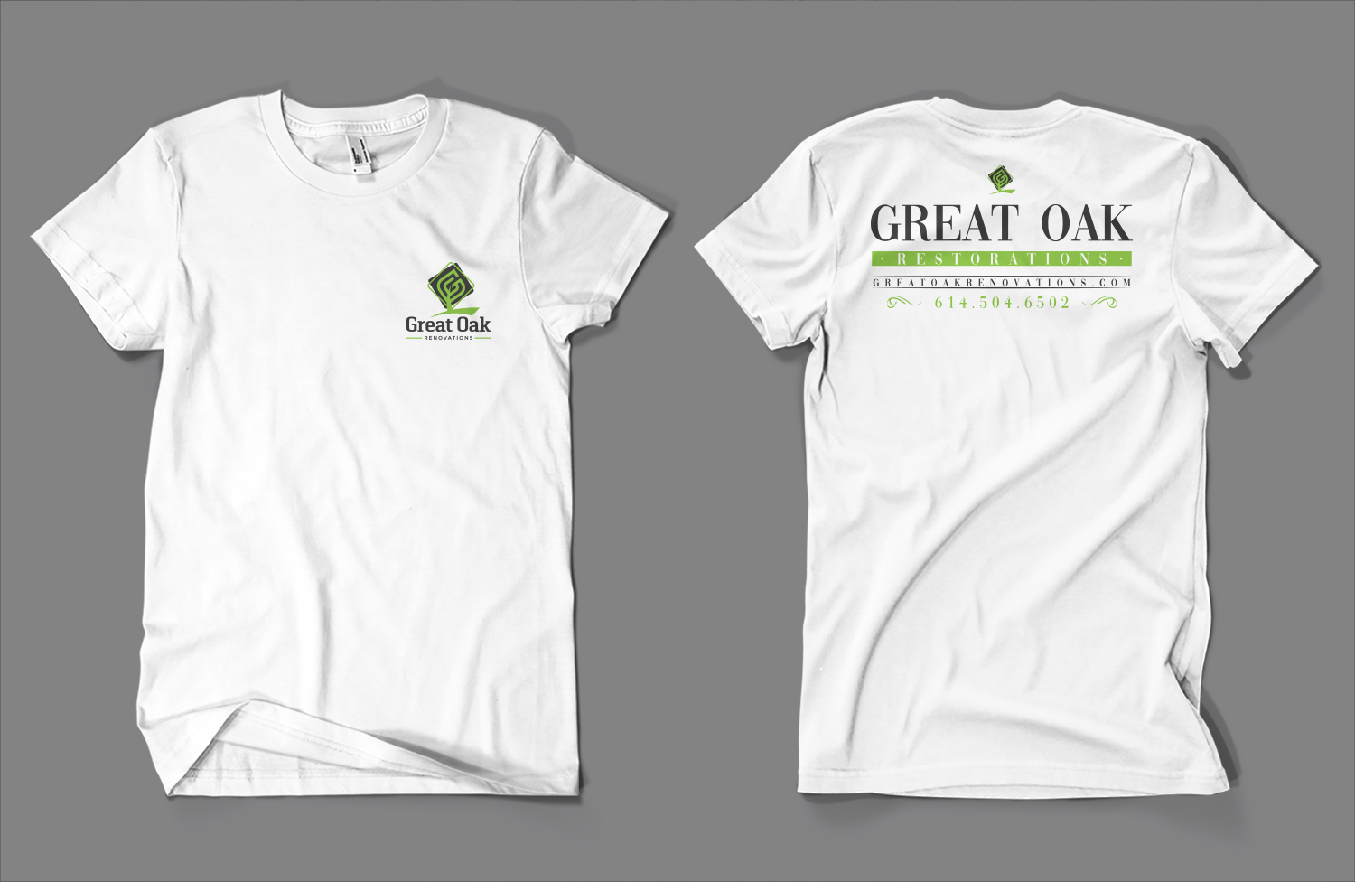 T-shirt Design by Barney Stinson for Great Oak Renovations | Design #19669371